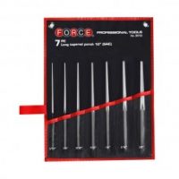 FORCE 50722 JUEGO 7 BOTADORES CÓNICOS LARGOS 3/32"(1/4")-3/8" (3/4") CON FUNDA