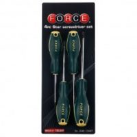 FORCE 2048T JUEGO 4 DESTORNILLADORES TORX CON GUÍA T15H (80MM) - T30H 115MM)