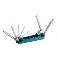 FORCE 5072BF JUEGO 7 LLAVES ALLEN PUNTA DE BOLA, PLEGABLES/ 2.5-10MM