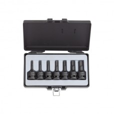 FORCE 4078 JUEGO 7 CUBOS DESTORNILLADORES DE IMPACTO TORX ESPIGA 1/2'',T30-T70 C/ESTUCHE