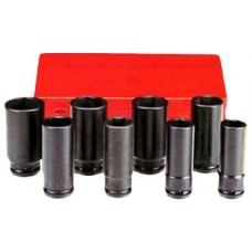 FORCE 6081DS JUEGO 8 CUBOS DE IMPACTO ALLEN LARGOS ESPIGA 3/4'' (1'' A 1-1/2'') CON ESTUCHE