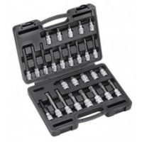 FORCE 4285 JUEGO 28 CUBOS SPLINE C/PUNTA CORTOS Y LARGOS ESP.1/2" M5-M16 55,100,140MM