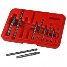 FORCE 910U1 JUEGO 10 PIEZAS - JUEGO 5 BROCAS Y 5 ECTRACTORES MEDIDAS COMUNES 5/64"-19/64"