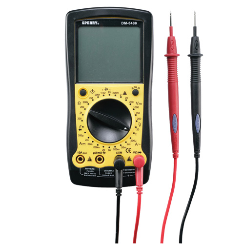 GB DM-6250 SPERRY MULTIMETRO DIGITAL 7 FUNCIONES 19 RANGOS 200-600VCD, 200,500VAC