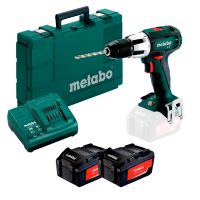 METABO BS 18 LT TALADRO/DESTORNILLADOR 18V 13MM (1/2'') C/CARGADOR+ 2 BATERÍAS 4AMP 602102520
