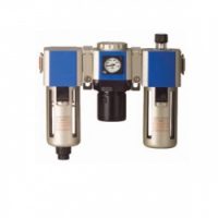 SHPI GCS200 08 FRL FILTRO+REGULADOR+LUBRICADOR AIRE COMP.1/4"NPT DRENAJE 10CC, ACEITE 25CC