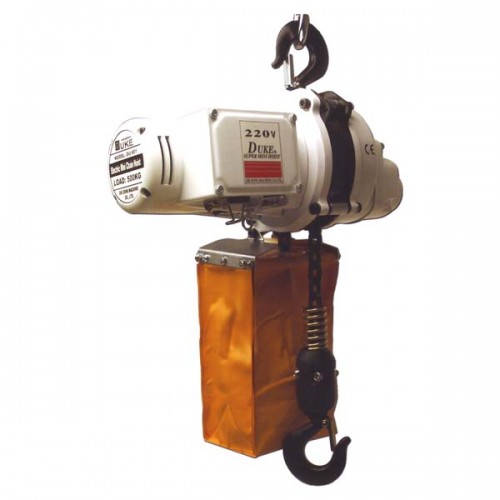 DUKE HOIST & WINCH DU-901 MINI TACKLE ELECTRICO 500KG CADENA Ø 6.3MM X3M 1RAMAL 120V/60HZ/1F
