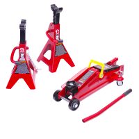 TORIN T82004+T42002C JUEGO DE GATA HIDRÁULICA DE CARRETILLO 2 TON + PAR SOPORTES 2TON