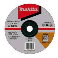 MAKITA A-80880 DISCO DESBASTE PARA INOX. 7" X 6MM CONCAVO