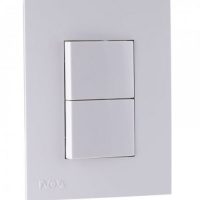 INTERRUPTOR DOBLE NOVA BLANCO               