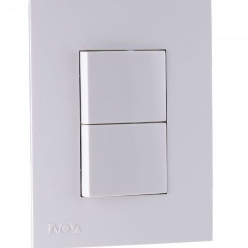 INTERRUPTOR DOBLE NOVA BLANCO               