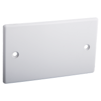 TAPA RECTANGULAR 2X4" PLASTICA BLANCA