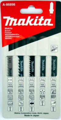MAKITA A-86898 SIERRAS P/CALADORA SURTIDAS 2"-3" B-10S,13,16,22,23 PAQ/5UDS