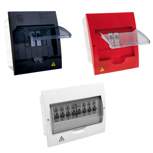 TABLERO PARA BREAKER ENCHUFABLE  4 CIR MONOFASICO 110V