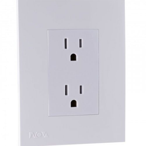 TOMACORRIENTE DOBLE INTEGRAL NOVA BLANCO          