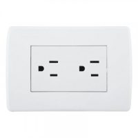 TOMA DOBLE INTEGRAL C/POLO A TIERRA SPAZIO 15 AMP/127 VOLT
