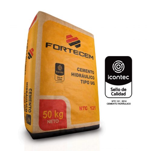 Cemento Gris Fortecem x 50 kg x 10 unidades