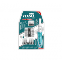 TOTAL TOOLS TACSD30246 JUEGO 24 PIEZAS DE PUNTAS SL, PH Y PZ 5-11MM CON MANGO TIPO RATCHET