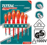 TOTAL TOOLS THTIS566 JUEGO DE 6 DE DESTORNILLADORES AISLADOS SL Y PH 1000V
