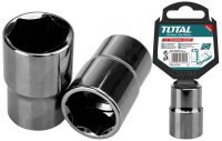 TOTAL TOOLS THTST12241 CUBO CORTO HEXAGONAL NIQUELADO NEGRO ESPIGA 1/2" 24MM