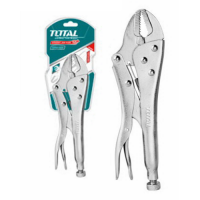 TOTAL TOOLS THT191002 ALICATE DE PRESIÓN BOCA SEMIREDONDA 254MM (10") NIQUELADO