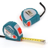 TOTAL TOOLS TMT126051 CINTA MÉTRICA 3 FUNCIONES DE BOTÓN DE PARADA 5Mx19MM MÉTRICA/PULGADAS